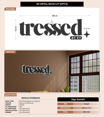 CUSTOM MOCKUP SIGN FOR Nicole Stanback