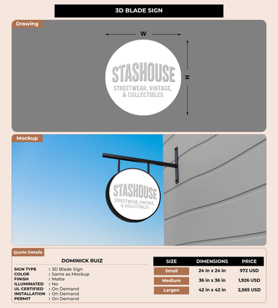 CUSTOM MOCKUP SIGN FOR Dominick Ruiz