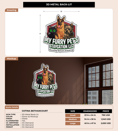 CUSTOM MOCKUP SIGN FOR Cotina Bethancourt