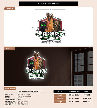 CUSTOM MOCKUP SIGN FOR Cotina Bethancourt