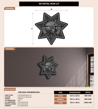 CUSTOM MOCKUP SIGN FOR Melissa Mondragon