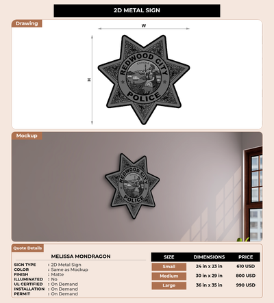 CUSTOM MOCKUP SIGN FOR Melissa Mondragon