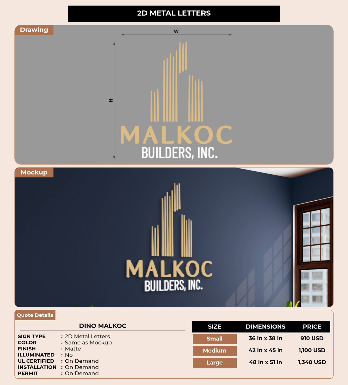CUSTOM MOCKUP SIGN FOR Dino Malkoc