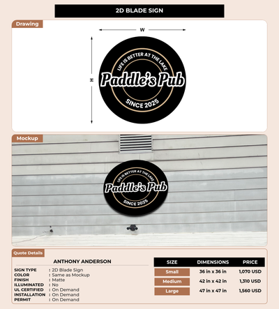 CUSTOM MOCKUP SIGN FOR Anthony Anderson