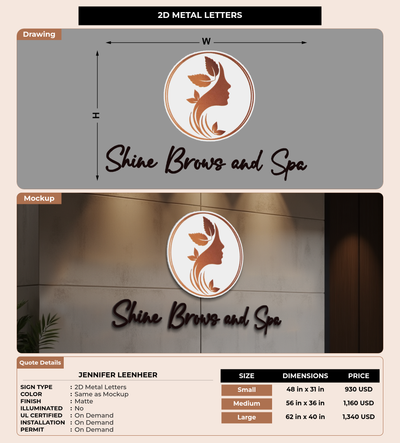 CUSTOM MOCKUP SIGN FOR Jennifer Leenheer