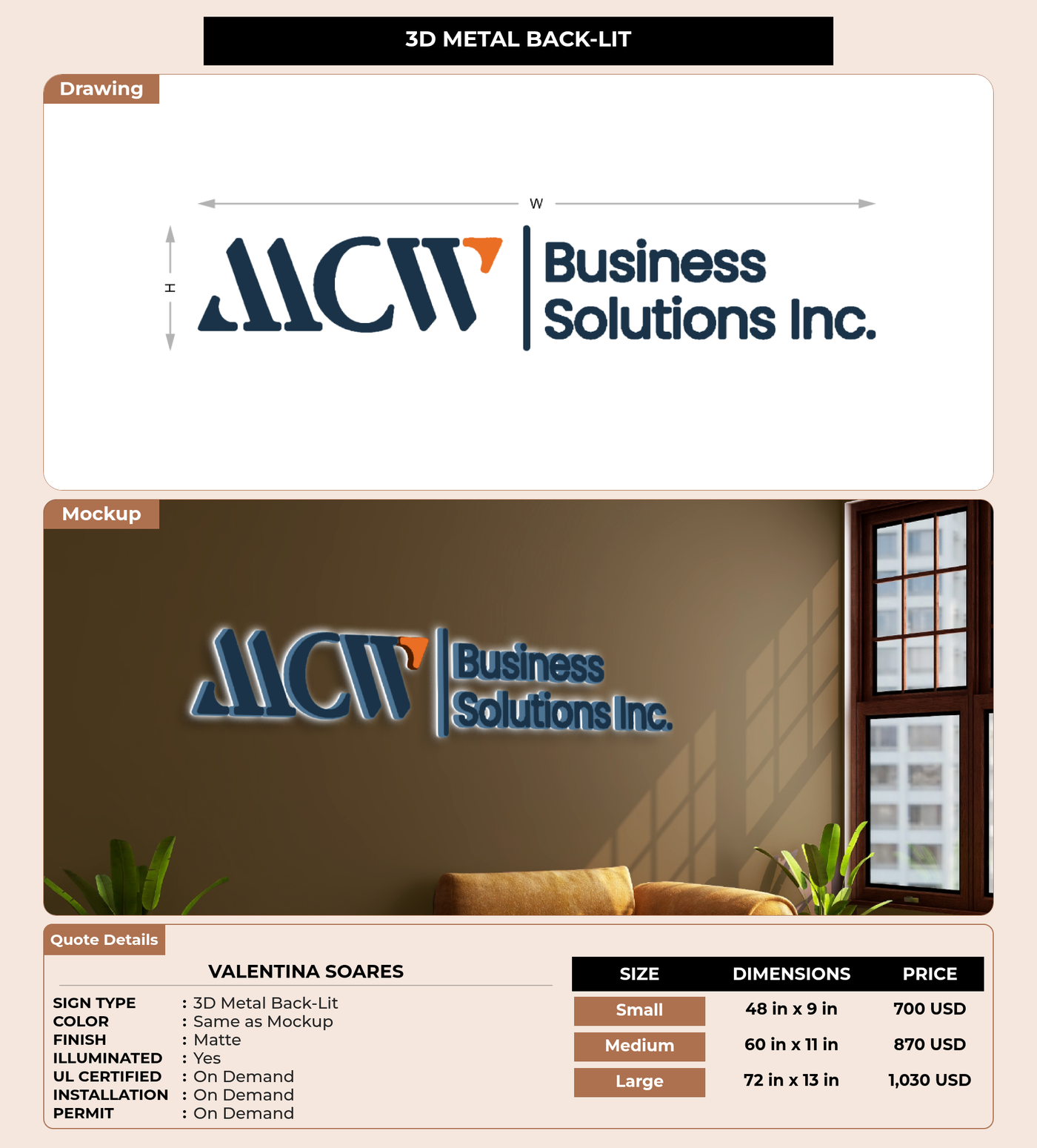 CUSTOM MOCKUP SIGN FOR valentina soares