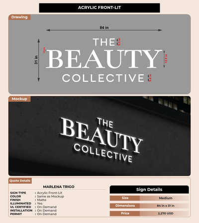 CUSTOM MOCKUP SIGN FOR Marlena Trigo