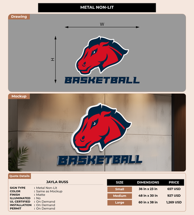 CUSTOM MOCKUP SIGN FOR Jayla Russ