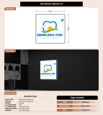 CUSTOM MOCKUP SIGN FOR Rashmi Jain