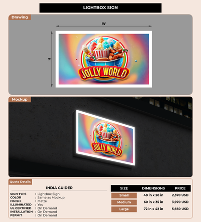 CUSTOM MOCKUP SIGN FOR India guider