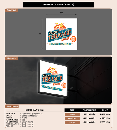 CUSTOM MOCKUP SIGN FOR Chris Sanchez