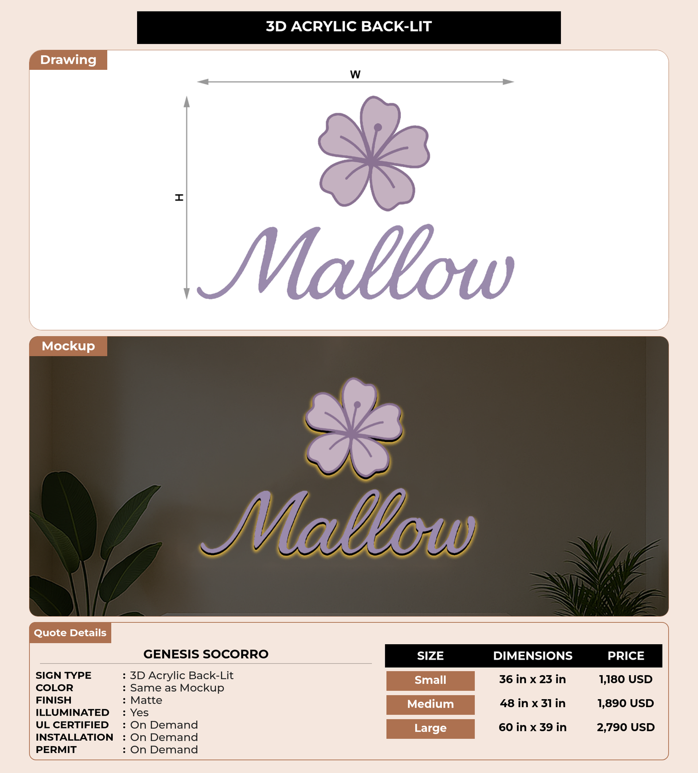 CUSTOM MOCKUP SIGN FOR Genesis Socorro