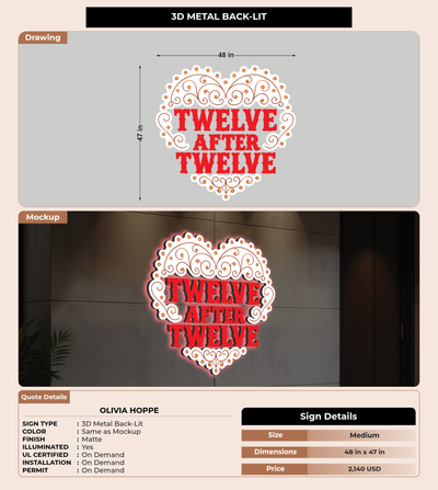 CUSTOM MOCKUP SIGN FOR Olivia Hoppe