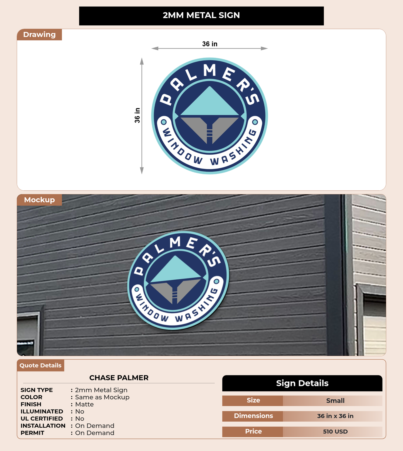 CUSTOM MOCKUP SIGN FOR Chase Palmer