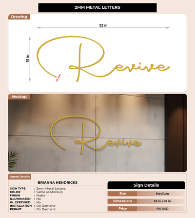 CUSTOM MOCKUP SIGN FOR Brianna Hendricks