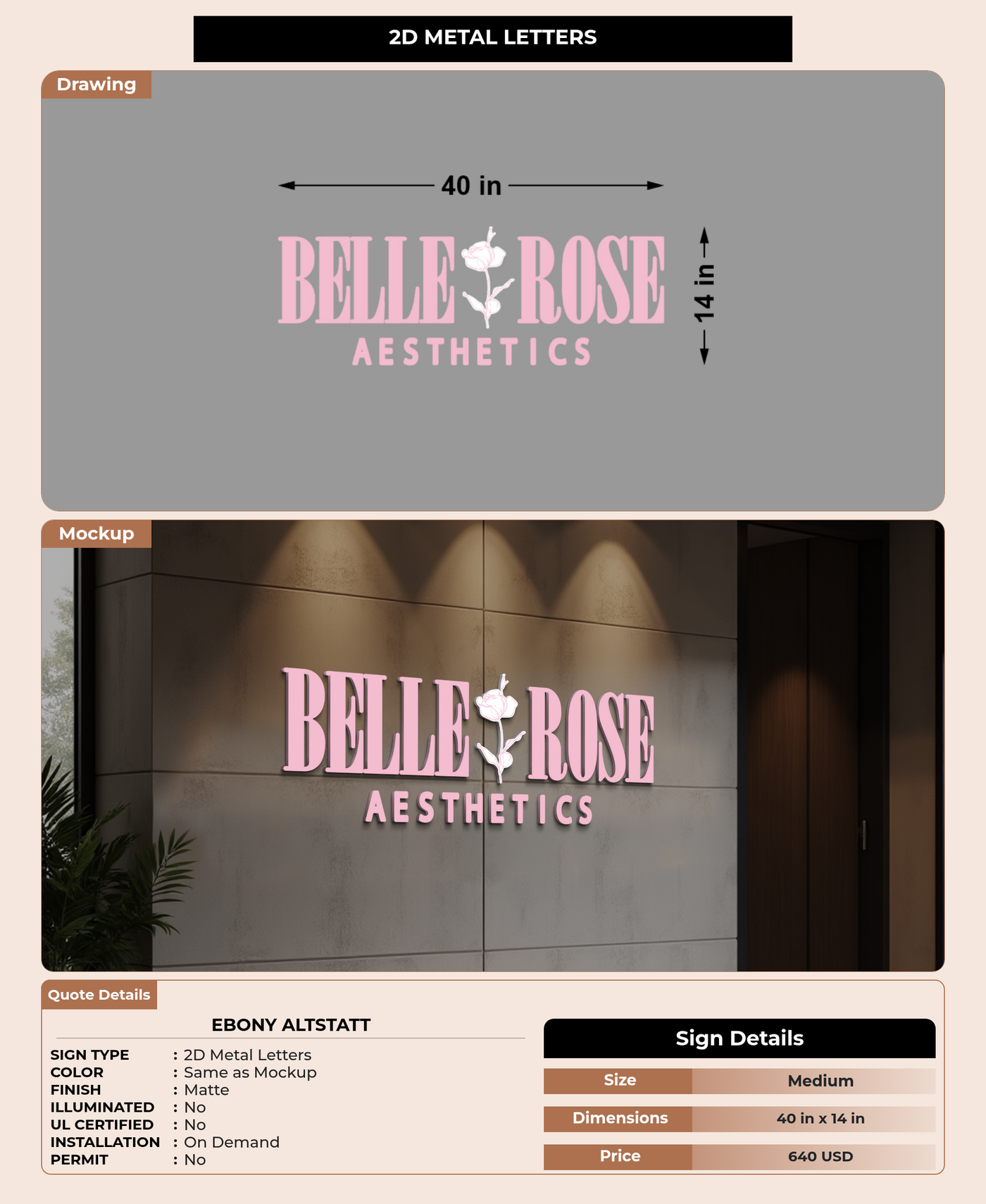 CUSTOM MOCKUP SIGN FOR Ebony Altstatt