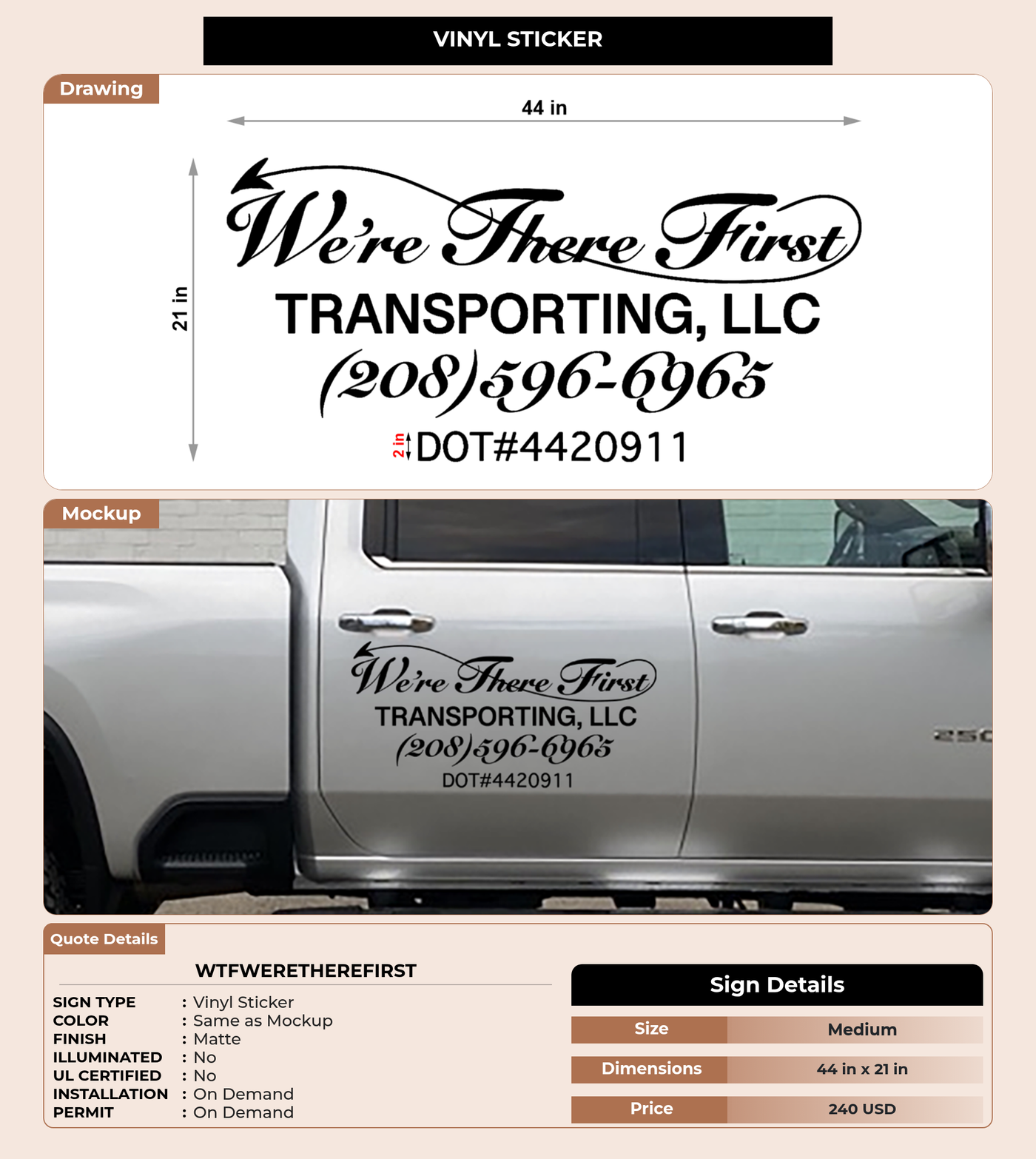 CUSTOM MOCKUP SIGN FOR wtfweretherefirst