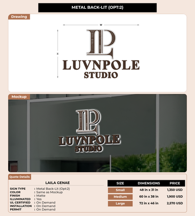 CUSTOM MOCKUP SIGN FOR Laila Genae