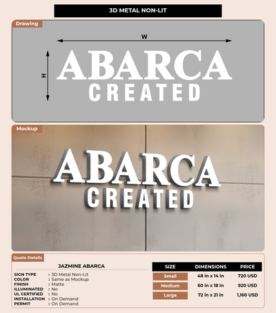 CUSTOM MOCKUP SIGN FOR Jazmine Abarca