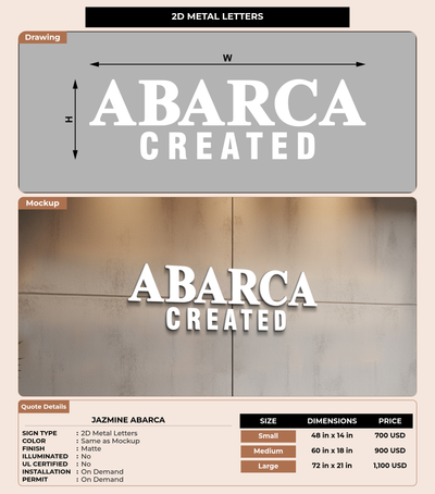 CUSTOM MOCKUP SIGN FOR Jazmine Abarca