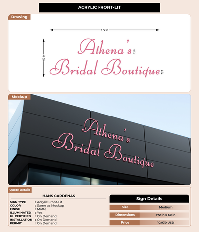CUSTOM MOCKUP SIGN FOR Hans Cardenas