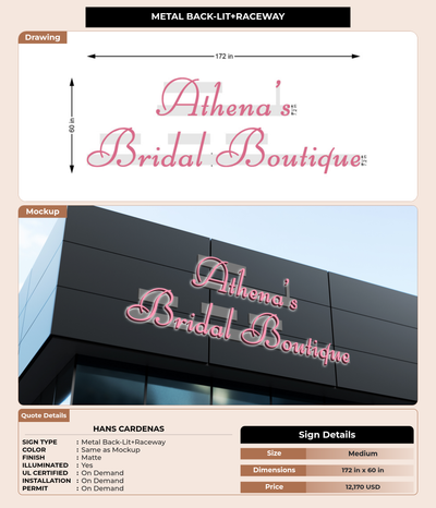 CUSTOM MOCKUP SIGN FOR Hans Cardenas