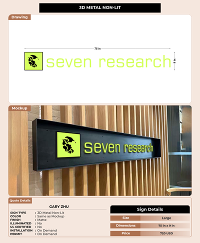 CUSTOM MOCKUP SIGN FOR Gary Zhu