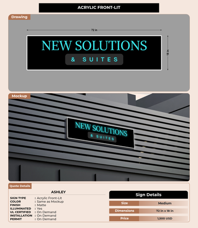 CUSTOM MOCKUP SIGN FOR Ashley