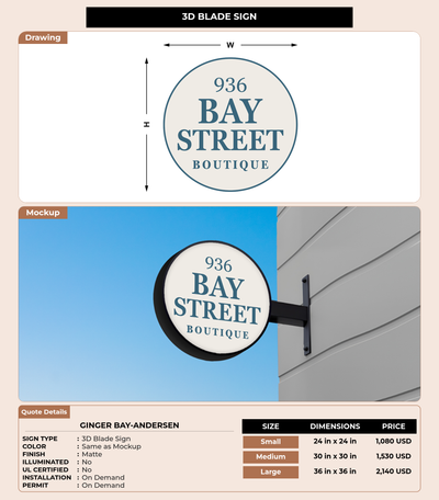 CUSTOM MOCKUP SIGN FOR Ginger Bay-Andersen
