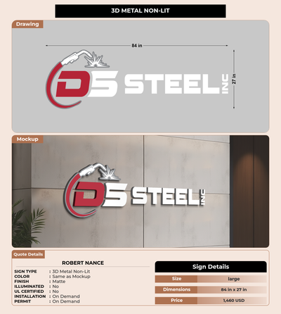 CUSTOM MOCKUP SIGN FOR Robert Nance