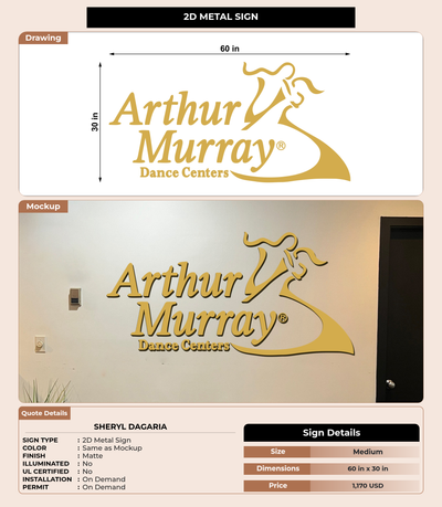 CUSTOM MOCKUP SIGN FOR Sheryl Dagaria