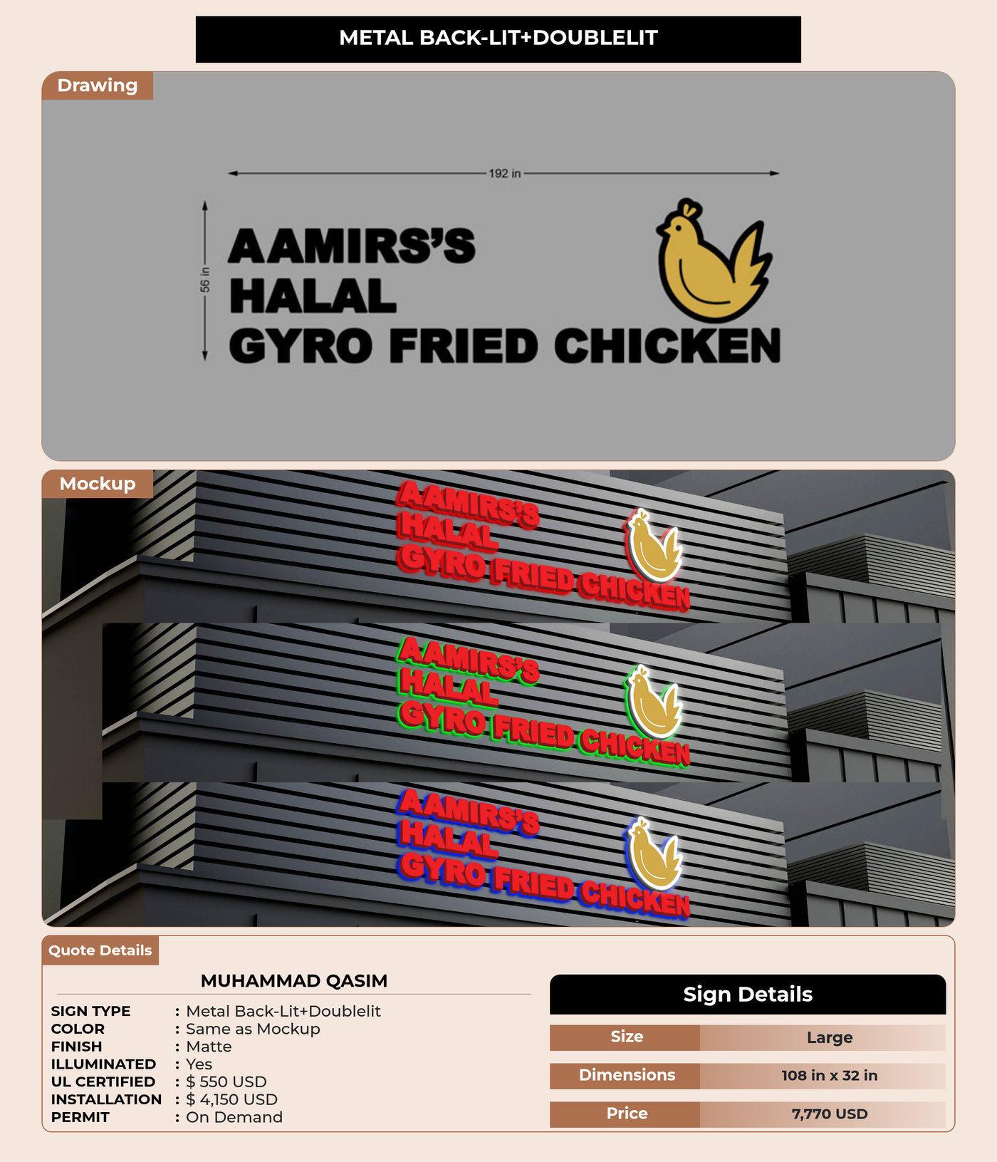 CUSTOM MOCKUP SIGN FOR Muhammad Qasim