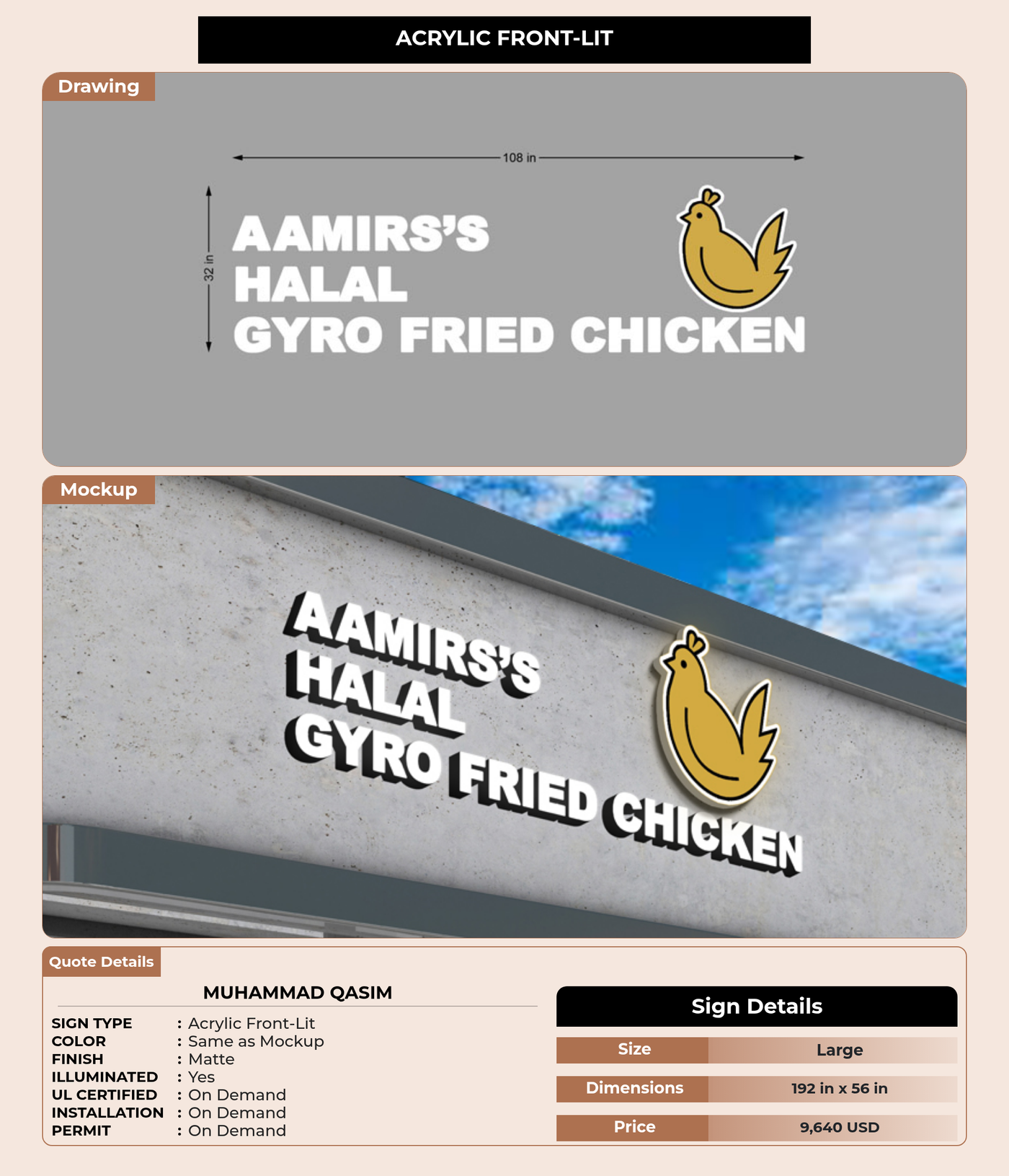 CUSTOM MOCKUP SIGN FOR Muhammad Qasim