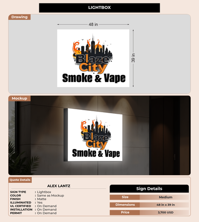 CUSTOM MOCKUP SIGN FOR Alex Lantz