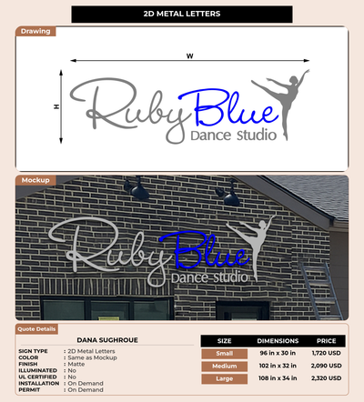 CUSTOM MOCKUP SIGN FOR Dana Sughroue