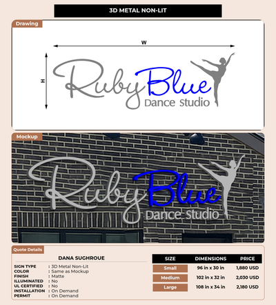 CUSTOM MOCKUP SIGN FOR Dana Sughroue