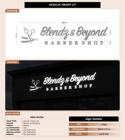 CUSTOM MOCKUP SIGN FOR Arsi Muda