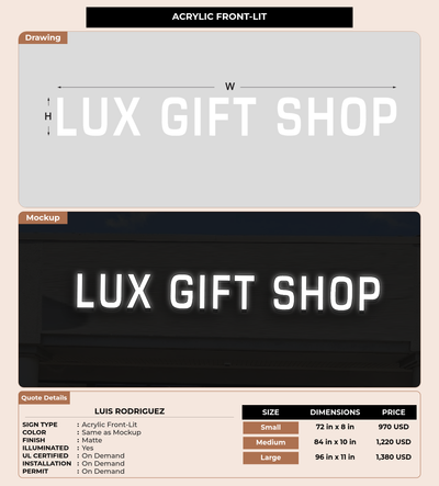 CUSTOM MOCKUP SIGN FOR Luis Rodriguez