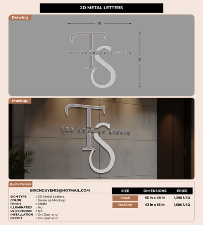 CUSTOM MOCKUP SIGN FOR ericnguyen13@hotmail.com