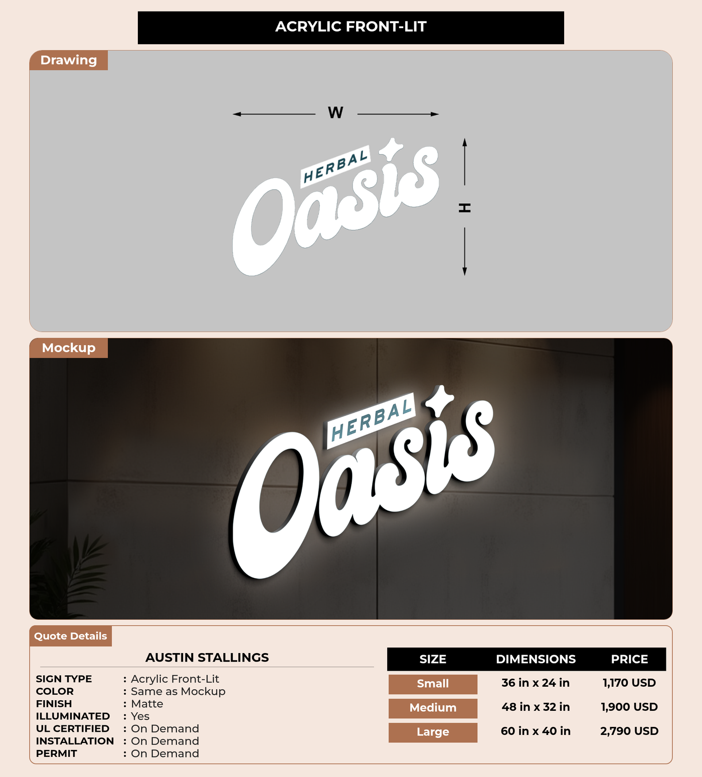 CUSTOM MOCKUP SIGN FOR Austin Stallings