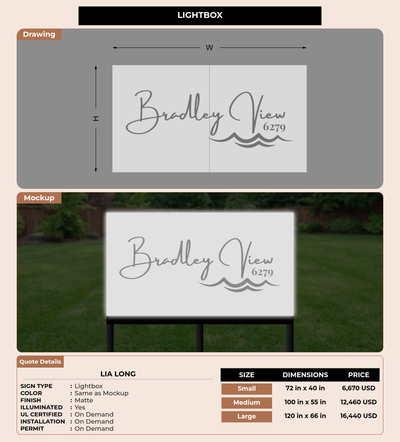CUSTOM MOCKUP SIGN FOR Lia Long