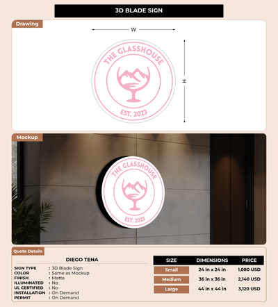 CUSTOM MOCKUP SIGN FOR Diego Tena