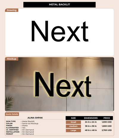 CUSTOM MOCKUP SIGN FOR Alina Shpak