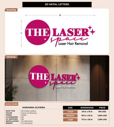 CUSTOM MOCKUP SIGN FOR Marianna Oliveira
