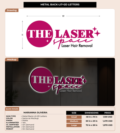 CUSTOM MOCKUP SIGN FOR Marianna Oliveira