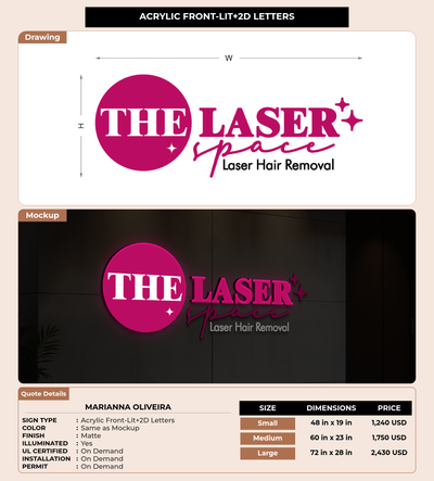 CUSTOM MOCKUP SIGN FOR Marianna Oliveira