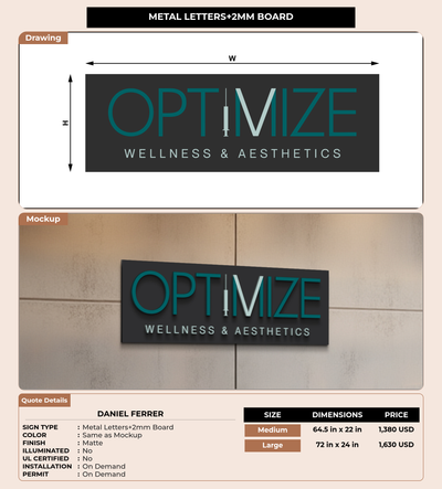 CUSTOM MOCKUP SIGN FOR Daniel Ferrer