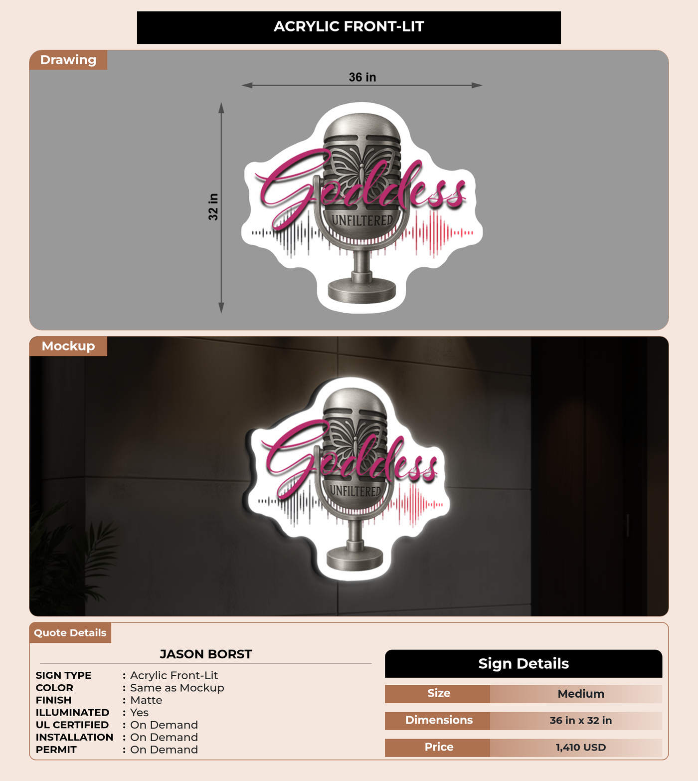 CUSTOM MOCKUP SIGN FOR Jason Borst