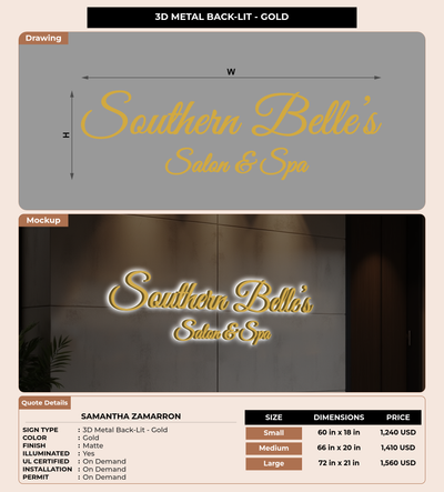 CUSTOM MOCKUP SIGN FOR Samantha Zamarron