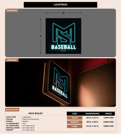 CUSTOM MOCKUP SIGN FOR Nick Bailey